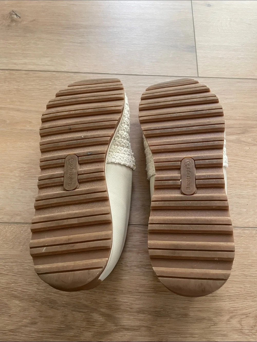 BareTraps 9.5 Women's Cream Woven Slip-On Loafers - Picture 8 of 11